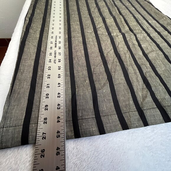 Opus 204 Seattle Vintage Striped Linen Long Coat Jacket Duster Robe Lagenlook - Picture 12 of 12